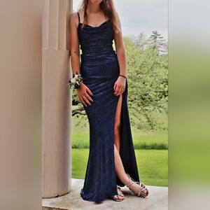 Windsor | Dresses | Windsor Kaliyah Formal High Slit Lurex Dress | Poshmark